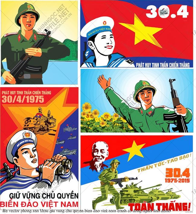 file vector phong san khau giu vung chu quyen bien dao viet nam tranh co dong nguoi linh